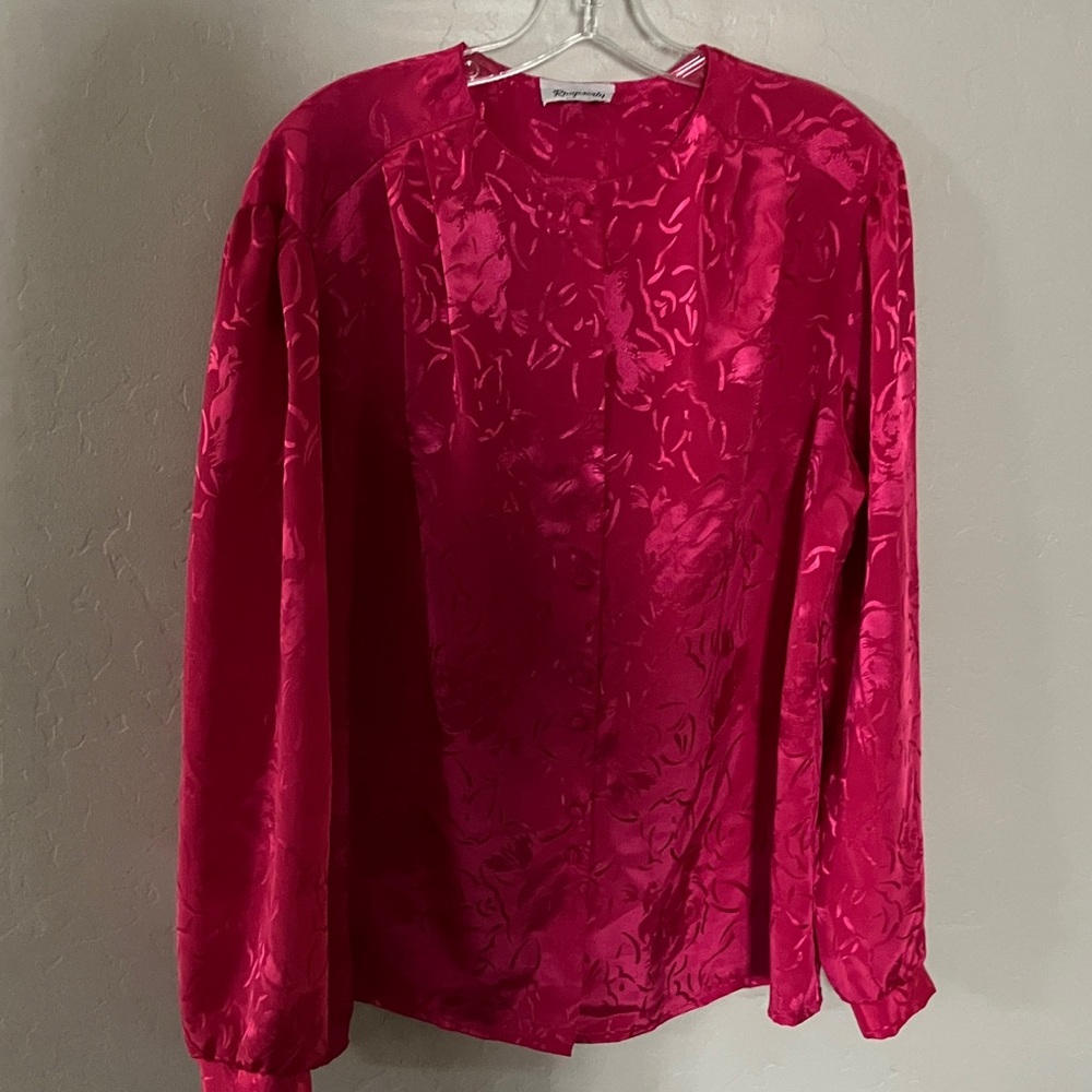 Rhapsody Fuchsia Satin Top